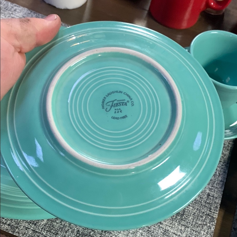 Fiesta Sea mist 5pcs Place Setting - Picture 5 of 10